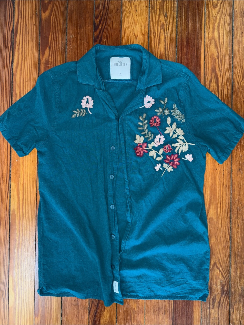 Hollister linen blend shirt